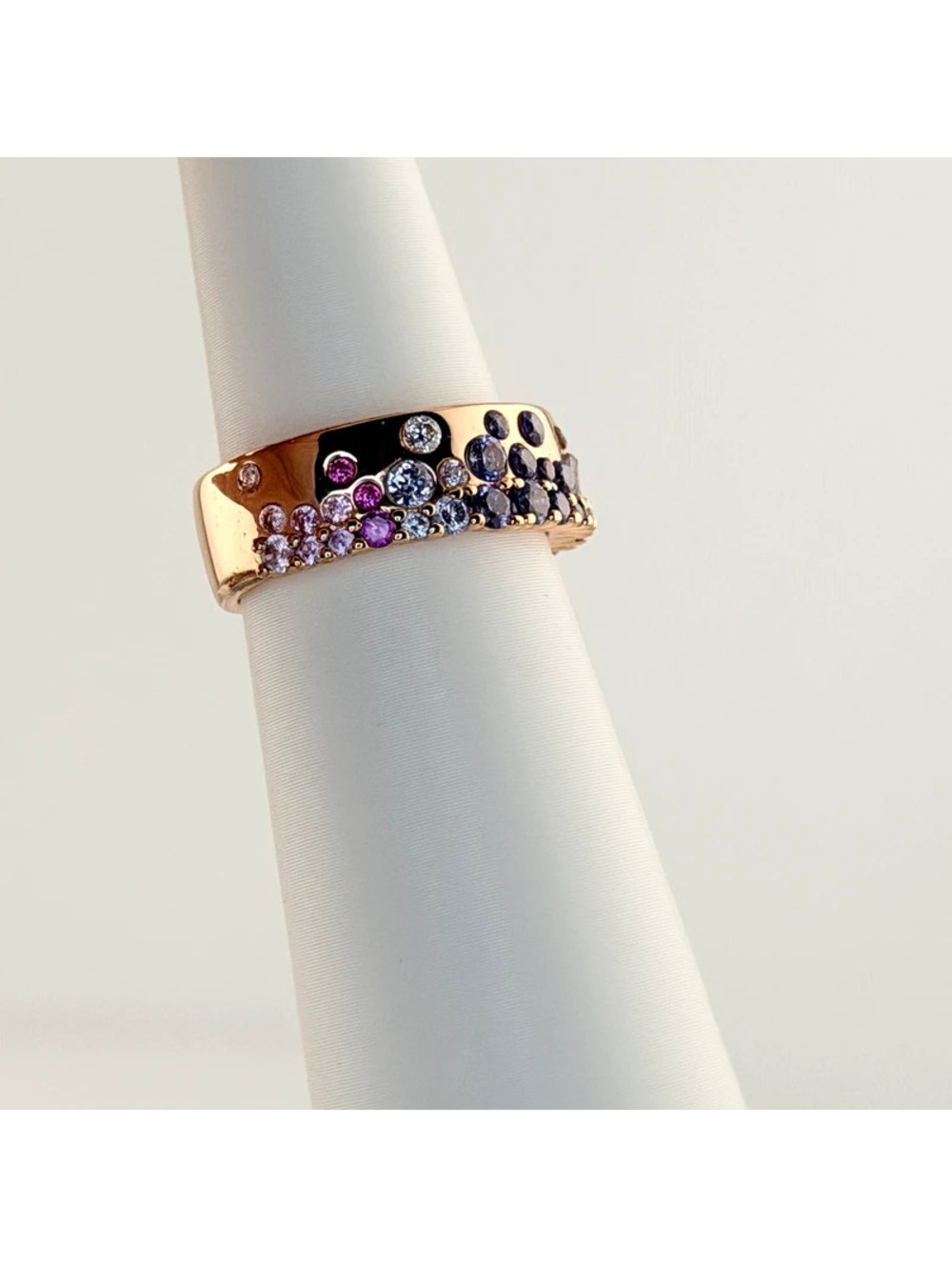 Bomb Party Sz 6 "Simply Stunning" Rainbow on Rose Gold RBP6117